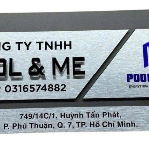 Bảng tên công ty Inox