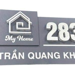 Biển Số Nhà Mica Nổi 3D Phong Cách Hiện Đại